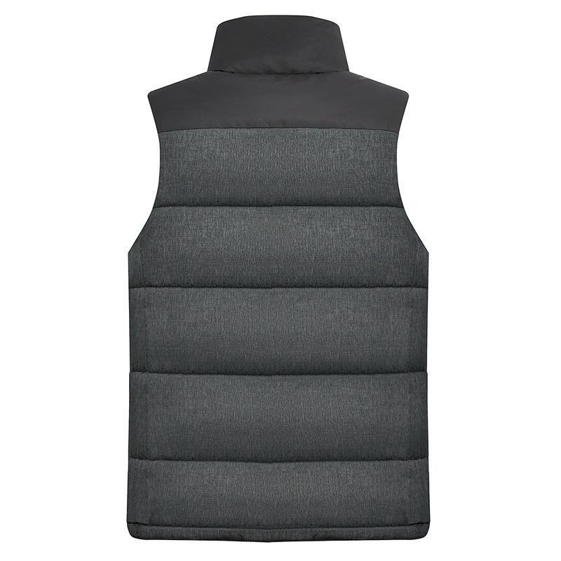 ダウンベスト メンズ 男性用 アウター 秋冬 加厚 防寒 立ち襟 チョッキ 中綿ベスト 大きいサイズ グレ..
