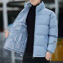 ダウンジャケット メンズ レディース 防寒着 秋冬 ゆったり 両面 中綿 ポリエステル あったか 襟付き コーデュロイ ブラック ピンク系 ブルー