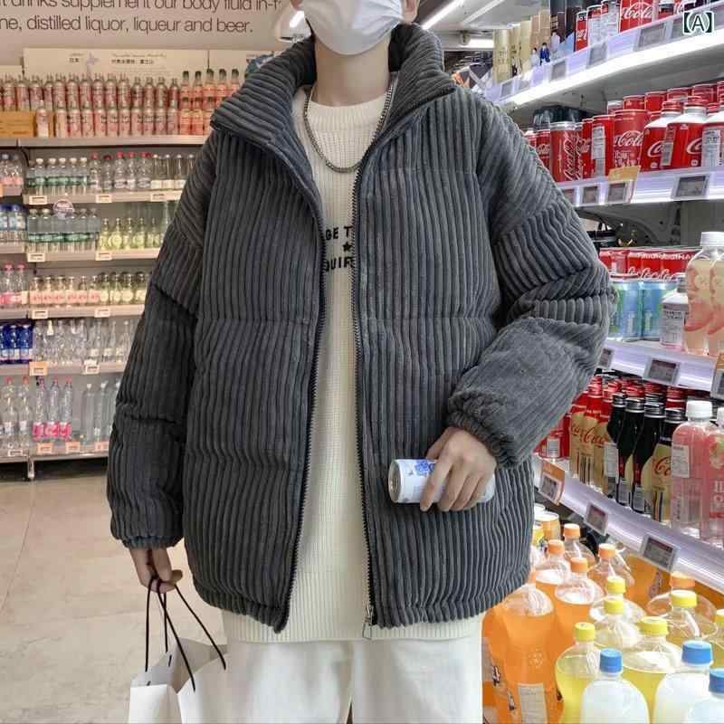 綿 ジャケット メンズ カジュアル 春秋冬 グレー 黒 ベージュ 茶色 ポリエステル ...