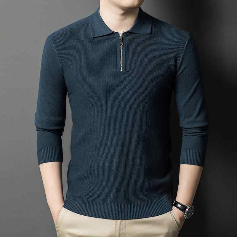 ニット メンズ 薄手 長袖Tシャツ 襟付き プルオーバー 春秋 普段使い レーヨン ポリエステル混紡 白 グレー 黒・カテゴリ: ニット・スタイル: プルオーバー・シルエット: ゆったり・ネックライン: 襟付き・袖丈: 長袖・厚さ: 薄手・...