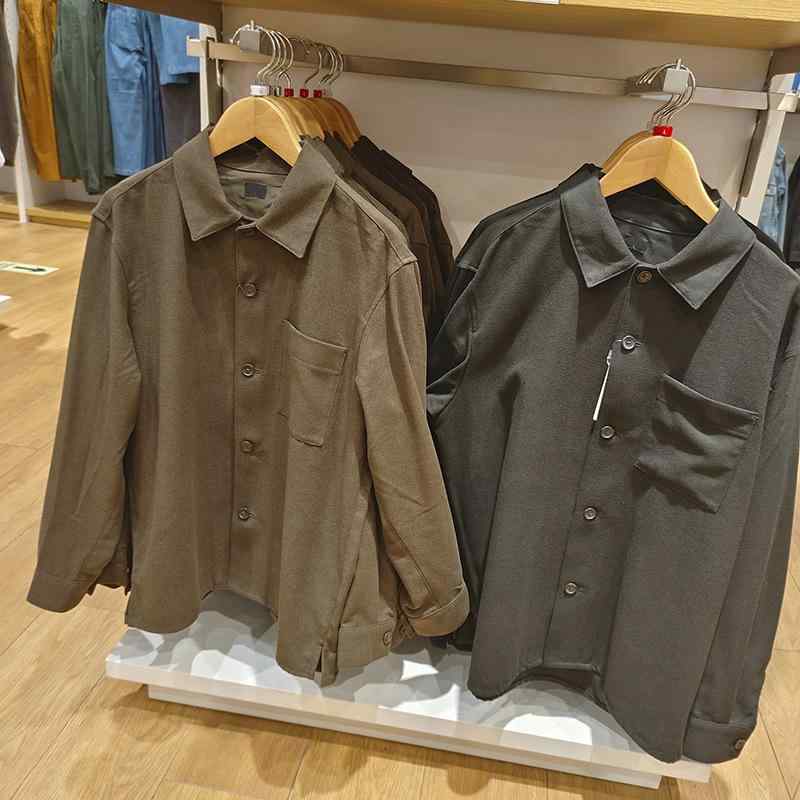 シャツ メンズ レディース 秋冬 斜紋織 ネルシャツ 長袖 ポリエステル繊維 普段使い ルームウェア ライトアウター 天グレー 黒 栗色