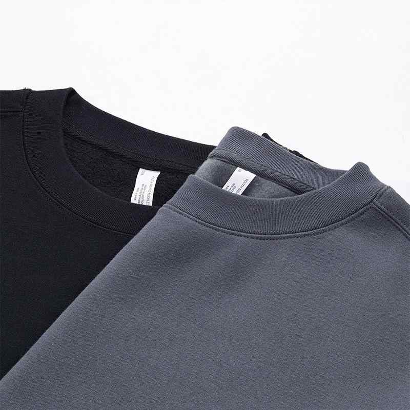 スウェット メンズ 男性用 トレーナー 裏起毛 トップス 長袖 無地 クルーネック 秋冬 白 黒 グレー カーキ コットン 普段使い デイリー(x2)