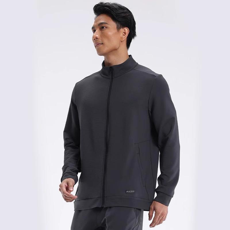 ジャケット メンズ 男性用 速乾 トレーニングウェア 長袖 ジップアップ ブルゾン 大きいサイズ ストレッチ スポーツウェア サイクルウェア アウトドア 春 スポーティ(x2)(4)