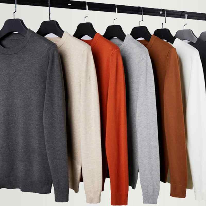 ニット メンズ 丸首 セーター 秋冬 トップス レトロ ニットセーター プルオーバー カットソー 長袖 ポ..