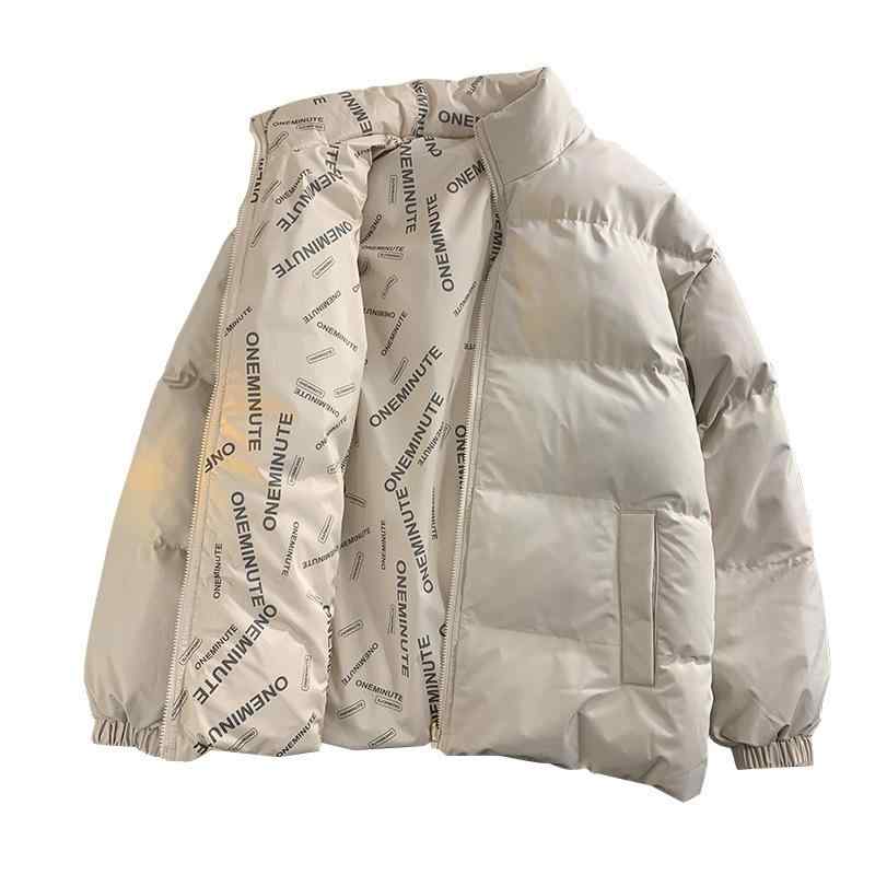 綿ジャケット メンズ レディース 中綿ジャンパー 秋冬 厚手 立ち襟 無地 リバーシブル 2WAY ポリエステル ブラック ピンク系 カーキ ブルー