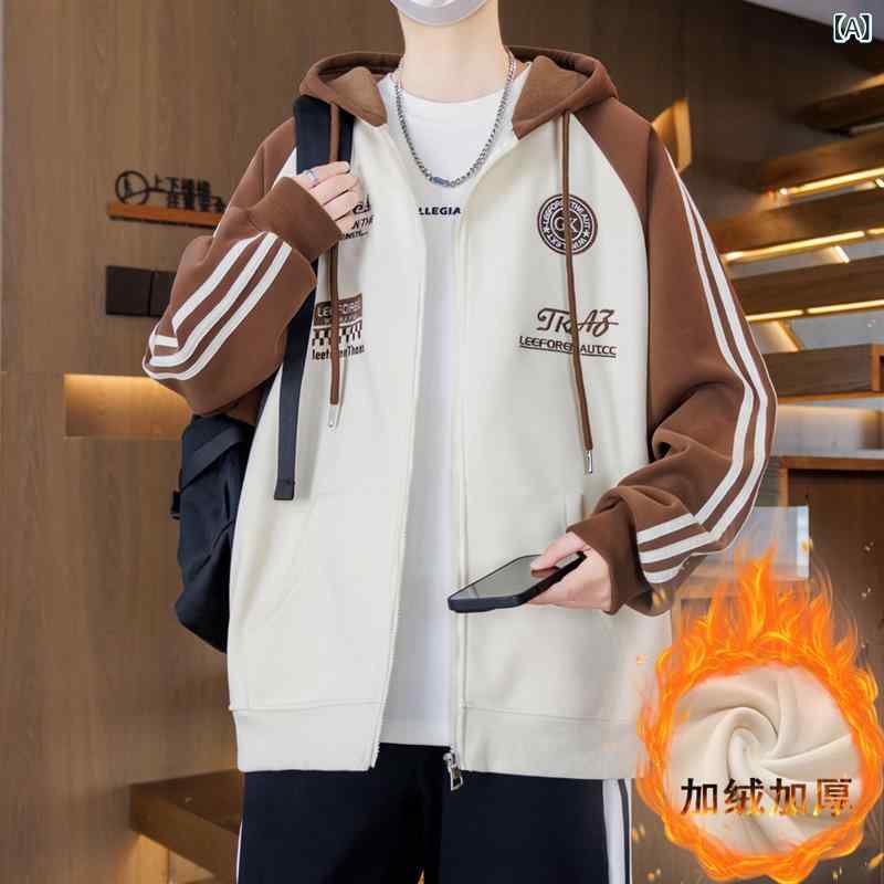 スウェット メンズ 裏起毛 ジップアップ パーカー 秋冬 運動着 部屋着 長袖 トップ...