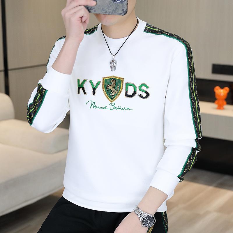 スウェット メンズ トレーナー トップス 春秋物 ポリエステル 長袖 アニマル柄 カジュアルスタイル ホ..