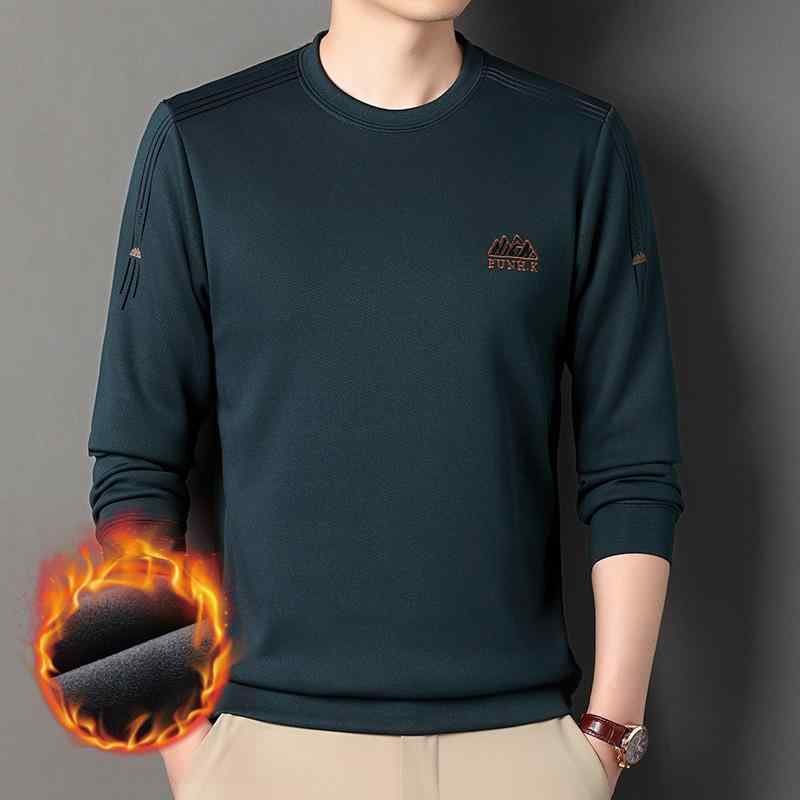 スウェット メンズ 裏起毛 トレーナー 秋冬 長袖 Tシャツ カットソー トップス プルオーバー 丸首 ポリエステル 混紡 ゆったり 無地 黒 赤 グレー 紺