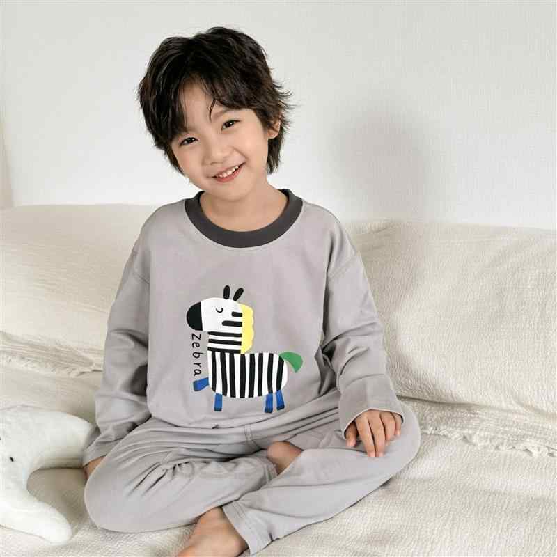 子供用パジャマ 上下セット 男児 女の子 綿 春秋 薄手 長袖 トップス ズボン 110cm 120cm 130cm 140cm ..