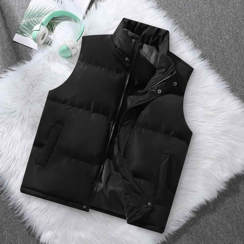Rain Wear - 綿服 ベスト 男性用 ダウンベスト スリム 立襟 ストライプ ポリエステル 春秋 薄手 重ね着 アウター 米白 ブラック ブルー