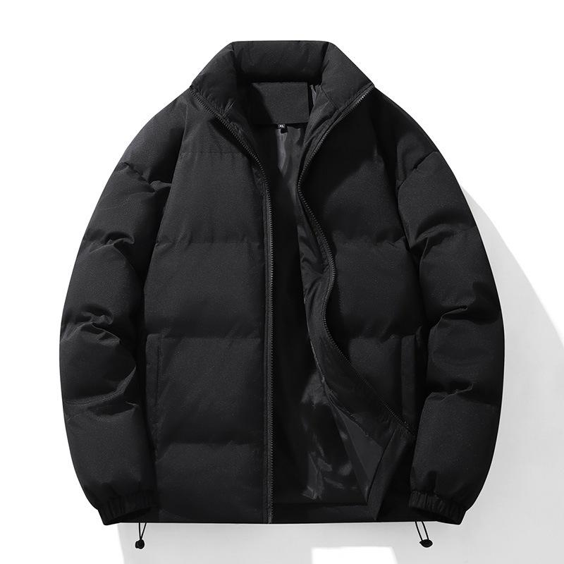 Rain Wear - 綿ジャケット 男性用 中綿 ジャンパー ブルゾン 秋冬 防寒 暖かい ポリエステル ブラック カーキ ブルー