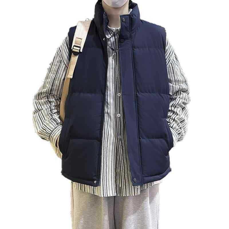 ダウンベスト 男性用 大きいサイズ 秋冬 厚手 防寒 チョッキ コットン アウター ゆったり ワークスタイル ブラック 黒 ネイビー 紺色 アイボリー・カテゴリ: ワークベスト・スタイル: カジュアル・版型: ルーズ・種類: カーディガン・襟型: レギュラーカラー・前立て: シングルブレスト・厚さ: 厚手・柄: 無地・主な生地: デニム・主な生地の組成: 綿70%・裏地: ポリエステル繊維・対象: 大人・ディテール: ボタン装飾・ポケット: フラップポケット・裾: ストレートヘム・カラー: ブラック, ダークブルー, アイボリーホワイト・サイズ: M, L, XL, XXL, XXXL, XXXXL, 5XL・対象年齢: 成人・対象性別: 男性