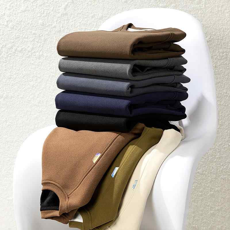 スウェット メンズ トレーナー 長袖Tシャツ カットソー 秋冬 裏起毛 あったか 暖か 防寒 トップス プルオーバー M L XL 2XL 3XL 4XL 5XL 6XL ブラック カーキ グレー ブルー レッド イエロー ポリエステル・防寒レベル: 極限レベル(-50℃~-20℃)・素材機能: -・かさ高性: 900・（記載なし）・詰め物: 灰鴨ダウン・ダウン含有量: 66%~70%・スタイル: インナー・着丈: 短め(40cm超50cm以下)・襟型: 襟なし・厚さ: 厚手・柄: 無地・スタイル: 韓国版・対象年齢: 都市（24-35歳）・誤差範囲: 1-2cm・対象者: ・裏地成分: ポリエステル・生地名称: ポリエステル・主な生地成分: ポリエステル 92%・適用場面: カジュアル・カラー: ブラック, カーキ, グレーブルー, 泥炭色, キャラメル, マスタード, 中国レッド・サイズ: M, L, XL, 2XL, 3XL, 4XL, 5XL, 6XL・加工: アイロン不要・ディテール: リブ裾・対象性別: 男・製品カテゴリ: ダウンジャケット