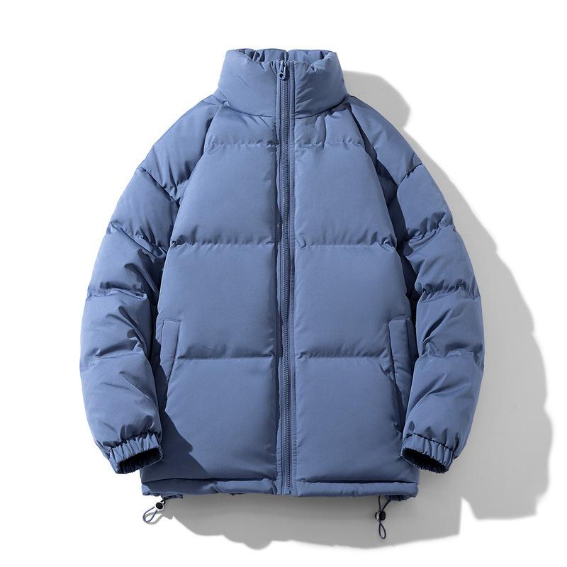 ダウンジャケット メンズ 男性用 防寒着 中綿入り 立襟 トップス ブルゾン 秋冬 ブラック 黒 ホワイト 白 ブルー 青 M L XL 2L 3L 4L・スタイル: 韩版・フィット: ゆったり・フロント: ジッパー・フード: なし・厚さ:...