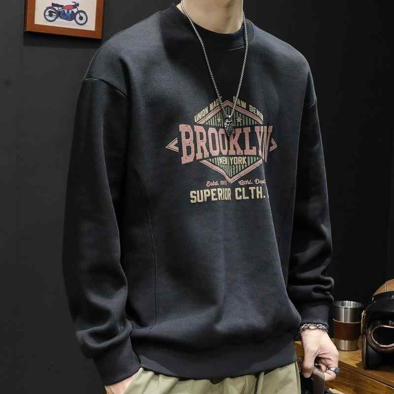 スウェット メンズ トレーナー 男性用 長袖 トップス カットソー プルオーバー 丸首 無地 薄手 大サイズ 部屋着 普段使い カジュアル 深グレー 紺色 黒