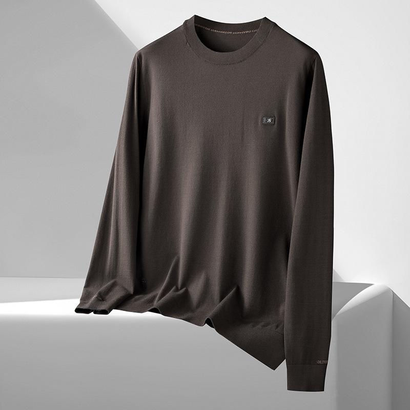 ニット メンズ 大きいサイズ プルオーバー トップス 長袖 カットソー 春秋 粘纤混紡 ゆったり 体型カバー ラウンドネック カジュアル 普段使い(4)