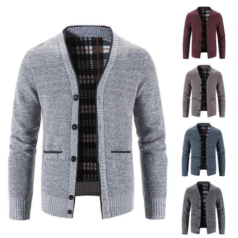ニットカーディガン メンズ ニットジャケット Vネック リブ 裾 厚手 春秋 大学生サイズ M L XL 2XL 3XL ダークグレー ライトグレー コーヒー 6631ワインレッド ブルーグレー(x2)
