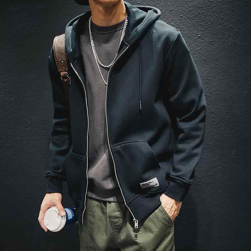 パーカー メンズ 長袖 秋冬 無地 ジップアップ フード付き 部屋着 カジュアル ゆったり 大きめサイズ 黒 青 普段使い