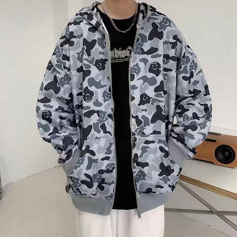 スウェット メンズ パーカー 春秋 普段使い 長袖 ポリエステル ジップアップ 翻领 紫 M L XL 2XL