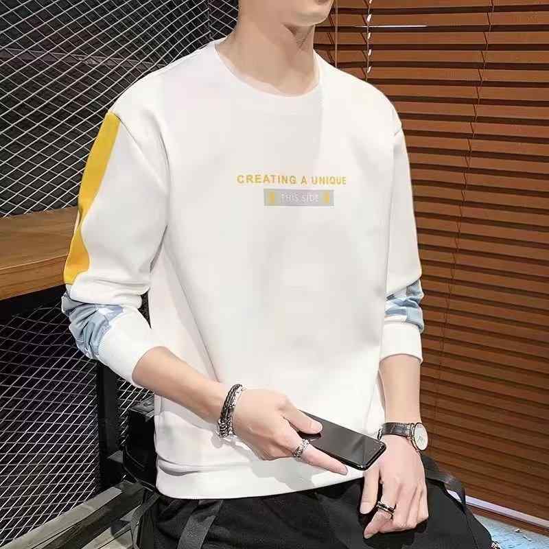 Tシャツ メンズ 長袖 春秋物 プルオーバー ポリエステル トップス カットソー スリム プリント ブラック ホワイト ブルー カーキ・商品カテゴリ: トレーナー/スウェット・スタイル: 韓国・対象年齢: 成人・対象: 若者・対象性別: 男性・デザイン: 文字・袖丈: 長袖・ネックライン: ラウンドネック・フィット: スリム・素材: ポリエステル88%・色: ブラック, ホワイト, ブルー, カーキ・サイズ: M, L, XL, XXL, XXXL