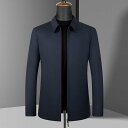 ジャケット メンズ 男性用 ウール ビジネス 紳士 アウター スプリングコート 秋服 上着 紺色 ネイビー 無地 長袖