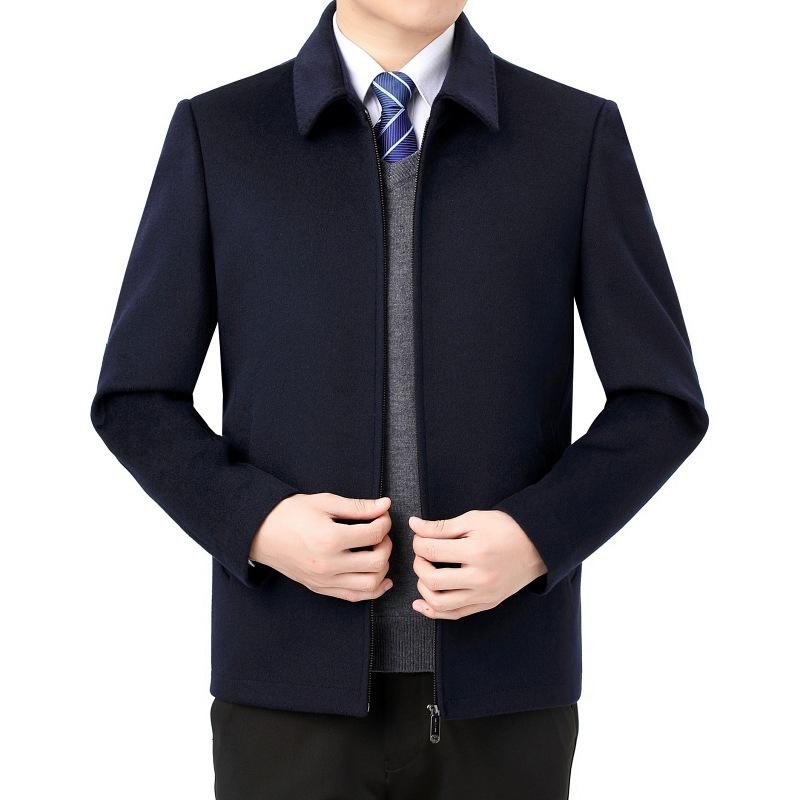 コート メンズ 男性用 ウール テーラード 秋冬 ビジネス カジュアル 無地 襟付き アウター 上着 防寒 ..