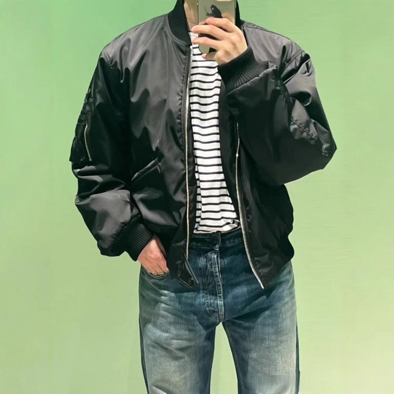 ジャケット 男性用 ナイロンジャケット 春秋 ストリート カジュアル ブラック