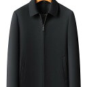 ジャケット メンズ 男性用 紳士服 アウター スプリングコート ブルゾン ジャンパー 襟付き ポリエステル 防風 耐摩耗 紺色 ネイビー