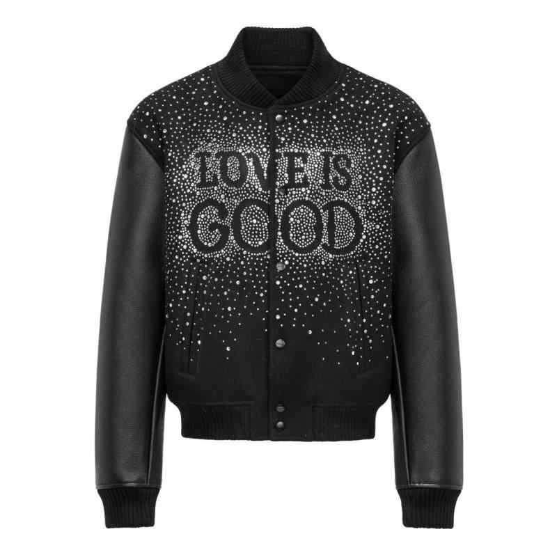 ジャケット メンズ 男性用 ブラック 耐摩耗性 ポリエステル 長袖 ブルゾン ゆったり フード付き 黒