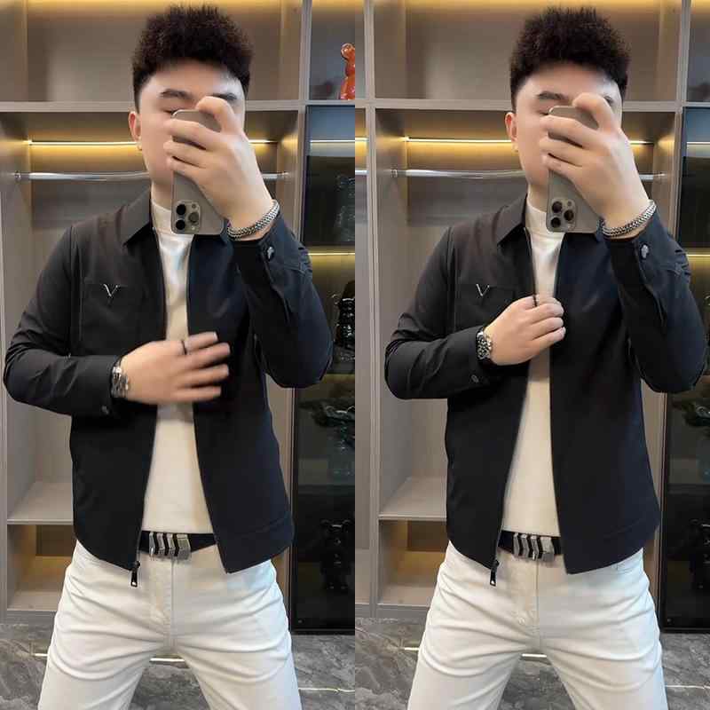 ジャケット メンズ 男性用 秋冬 コーデュロイ 襟付き ブラック レギュラーフィット