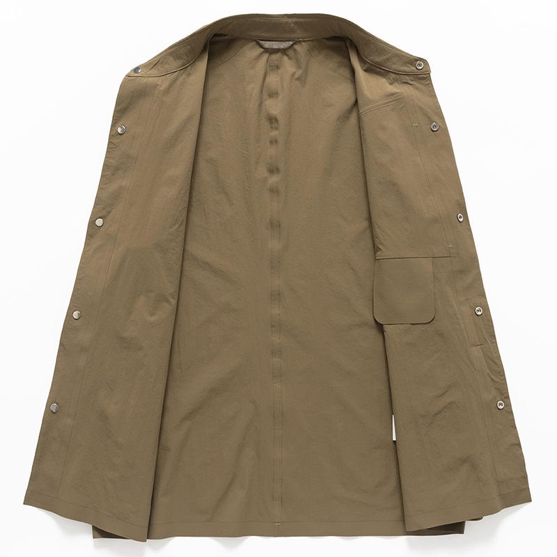 ジャケット 男性用 テーラード 薄手 撥水 紳士服 ビジネス カジュアル ポリエステル 春夏 グレー カーキ ネイビー グリーン