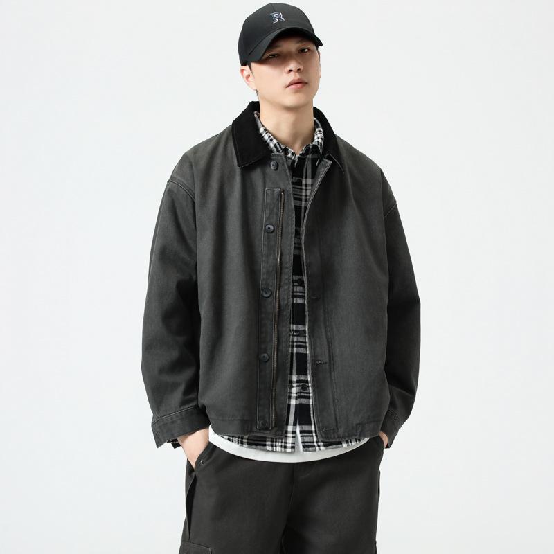 ジャケット メンズ 男性用 ワークジャケット キャンバス地 ブルゾン ミリタリージャケット 秋物 トップ..