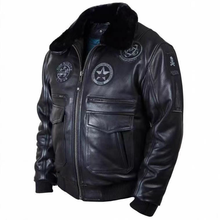 レザージャケット メンズ アメリカン バイク 合成皮革 合皮 ジャンパー ブルゾン 黒 ブラック 春 スプ..