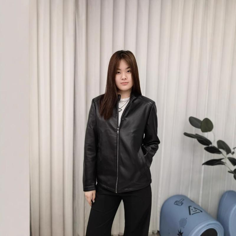 ジャケット メンズ PUレザー レザージャケット ブルゾン スタンドカラー アウター 男性用 春秋 カジュアル ブラック L XL 2XL 3XL 4XL 5XL 6XL 7XL