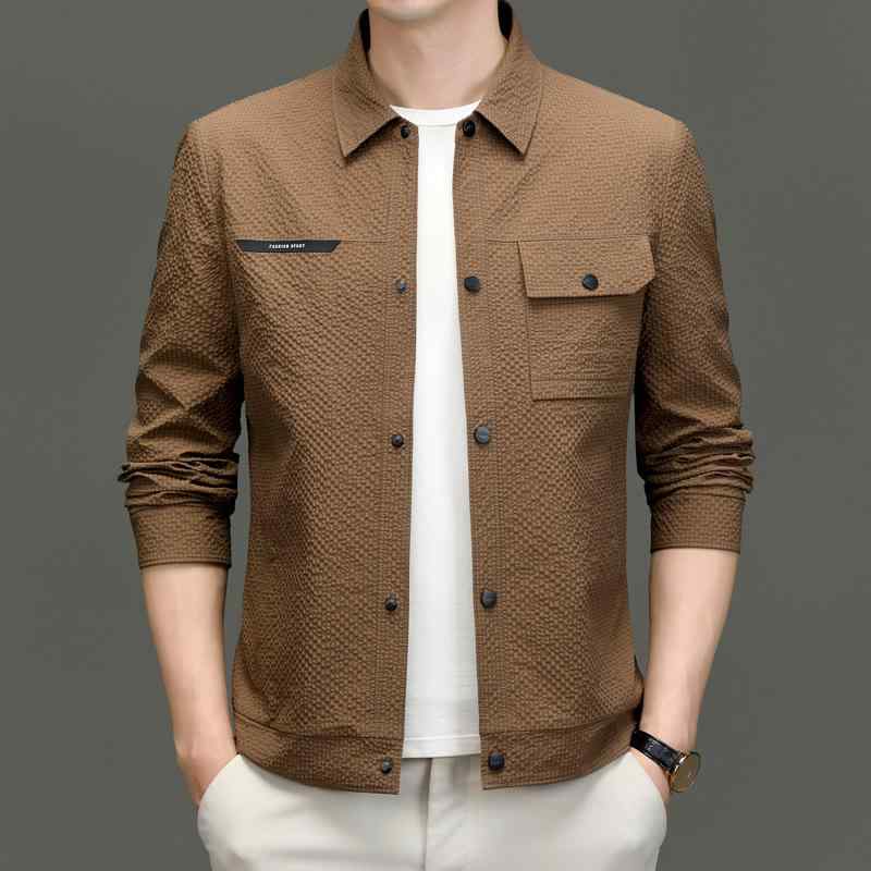 ジャケット メンズ 男性用 ブルゾン 春秋 ワークジャケット 耐摩耗 撥水 防風 ポリエステル 無地 カジュアル 普段使い ブラック カーキ ネイビー