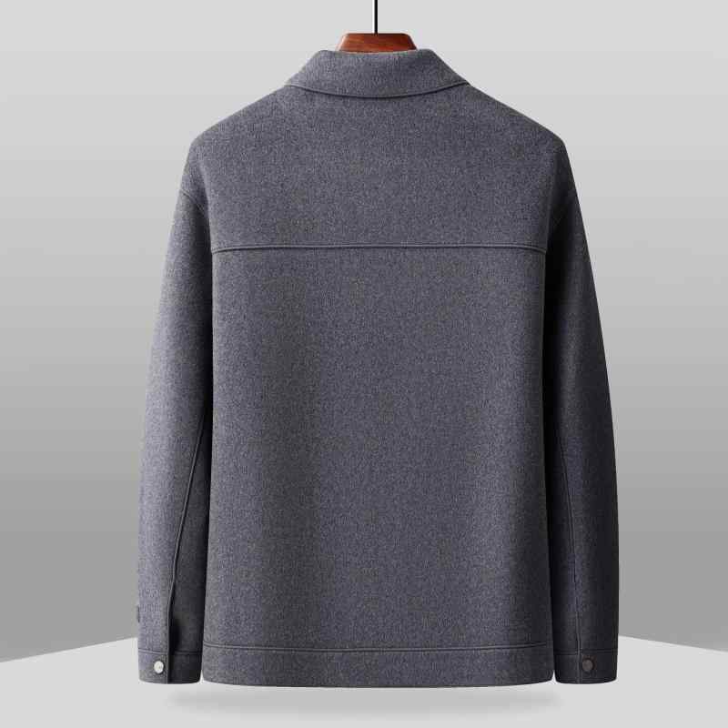 ジャケット メンズ 男性用 ウール テーラード 秋冬 アウター 紳士服 ビジネス 厚手 無地 カジュアル ゆったり 大きいサイズ グレー ブラック系 カーキ