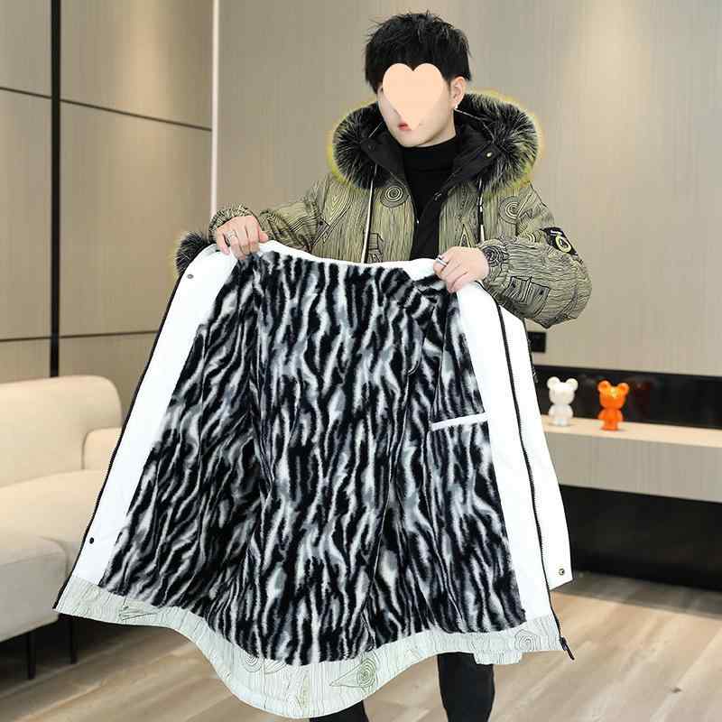ジャケット メンズ 男性用 秋冬 防寒 暖かい 裏起毛 フード付き アウター ブルゾン ジャンパー 大毛襟 ポリエステル イエロー ホワイト パープル グレー ブルー
