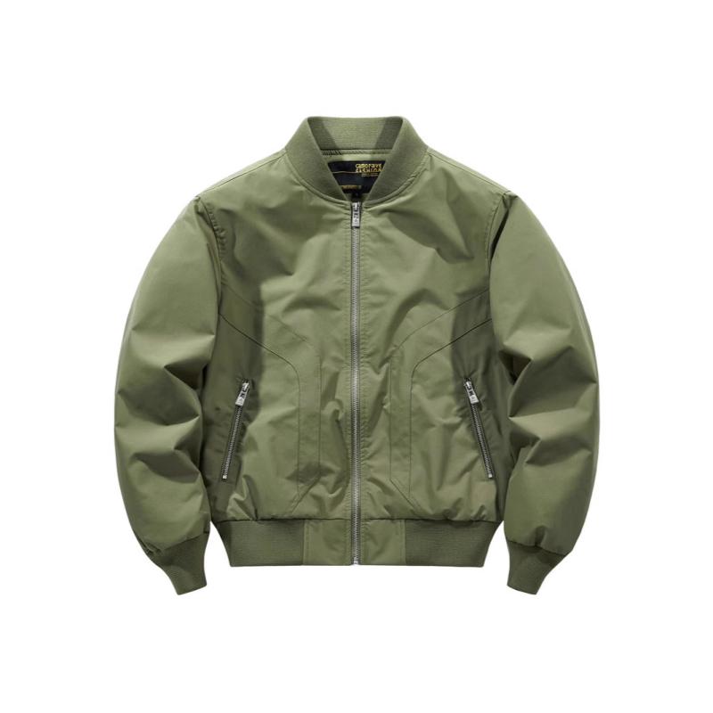ジャケット メンズ ブルゾン 春秋 アウター 男性用 フライトジャケット スタジャン風 野球 ミリタリー ..