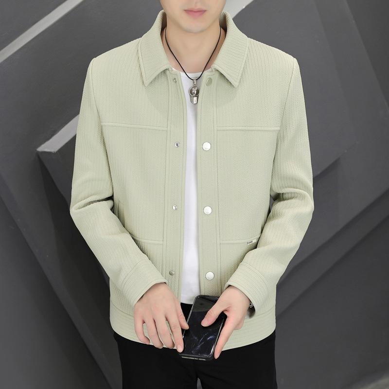 ジャケット メンズ 男性用 秋冬 翻襟 合体型 耐摩耗 長袖 アウター トップス ブラック 黒 グリーン 緑 ..