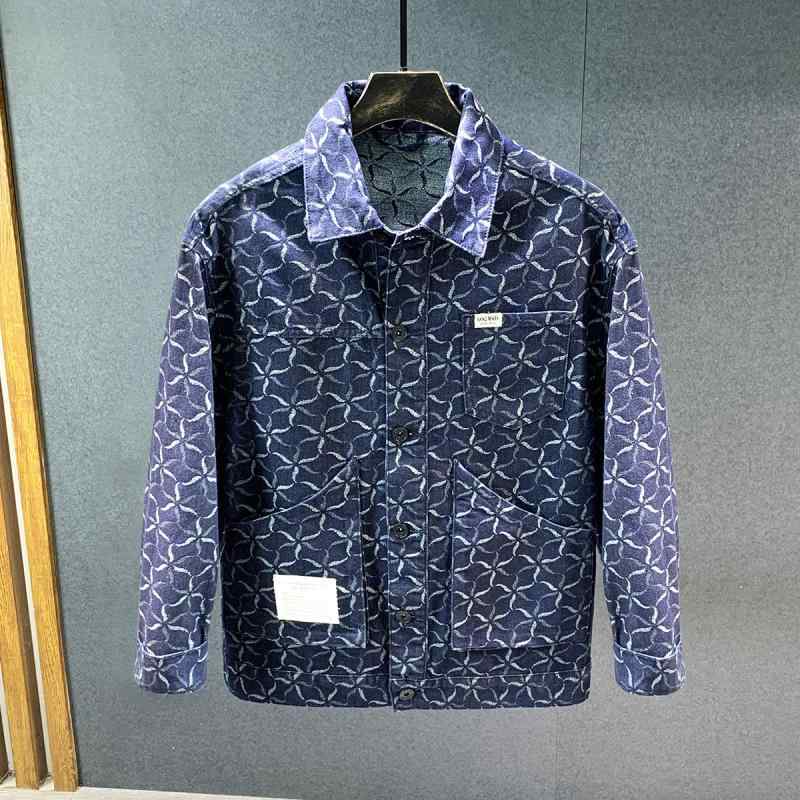 デニムジャケット メンズ Gジャン アウター ブルゾン 春秋 ルーズフィット ゆったりシルエット コットン 普段使い カジュアル ブルー