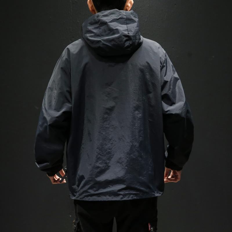 ジャケット 男性用 大きいサイズ 迷彩柄 アウター フード付き ブルゾン ジャンパー 切り替え コットン..