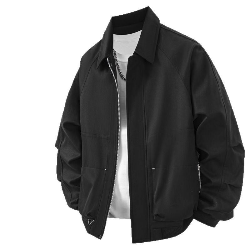 ジャケット メンズ 男性用 春秋 カーキ ブルゾン ジャンパー 撥水 耐摩耗性 多ポケット アウター カジュアル 普段使い