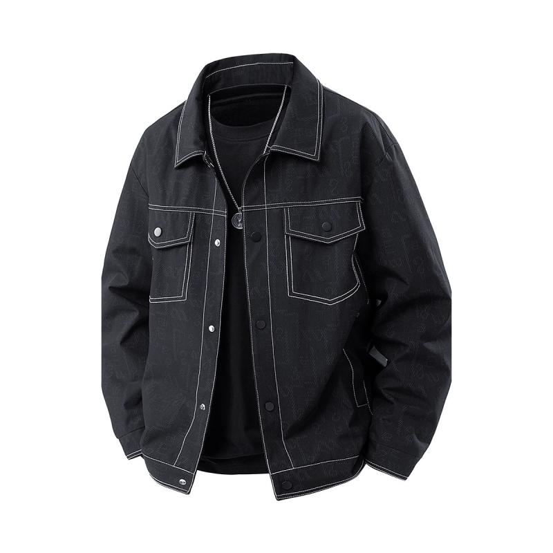 ジャケット 男性用 ブルゾン ライトアウター コーデュロイ ブラック デニムブルー M L XL 2XL 3XL 4XL 5XL 春物