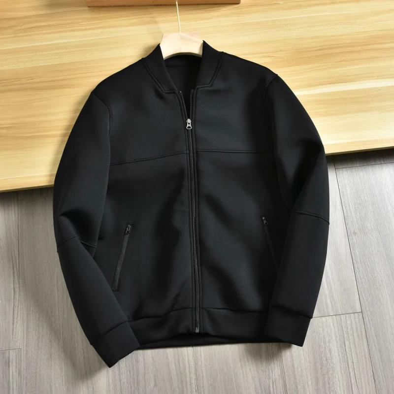 ジャケット メンズ 男性用 春秋 立襟 コットン混紡 スポーツMIX カジュアル ブラック系
