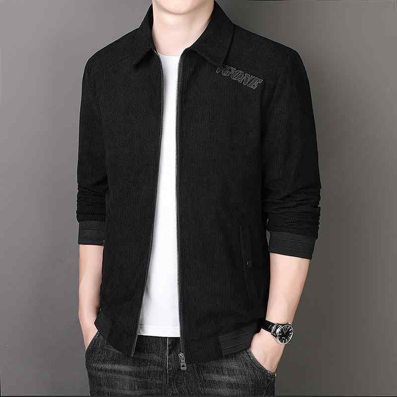 ジャケット 男性用 アウター 薄手 立ち襟 ミドルエイジ カジュアル トップス 服 ポリエステル 多ポケット ブラック グレー系 カーキ