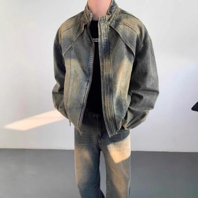 ジャケット メンズ Gジャン デニム 春秋 カジュアル ゆったり 普段使い 10代 20代 30代 ブルー M L XL XXL XXXL