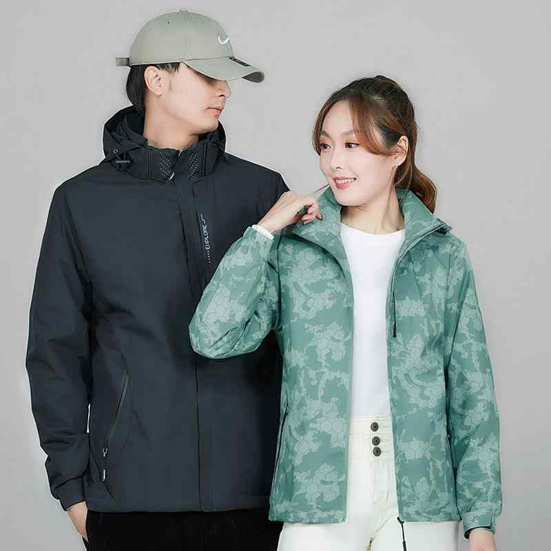 ジャケット メンズ 男性用 マウンテンパーカー 秋冬 撥水 防風 フード付き ジップアップ ブルゾン 大きいサイズ カーキ グリーン ブルー ブラック ピンク パープル(x2)