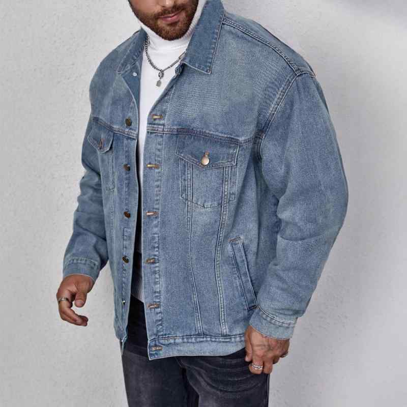 2個セットジャケット メンズ デニム Gジャン ジージャン 長袖 防風 冬物 コットン 襟付き ライトブルー ダークブルー ブラックグレー・素材機能: 通気性.耐摩耗性.防風.吸湿性.速乾性.防撕裂性・カテゴリ: ジャケット・スタイル: パ...