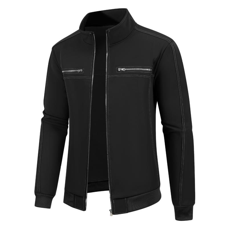 ジャケット 男性用 アウター カジュアル ライトアウター スタンドカラー ブルゾン 長袖 トップス 耐摩..