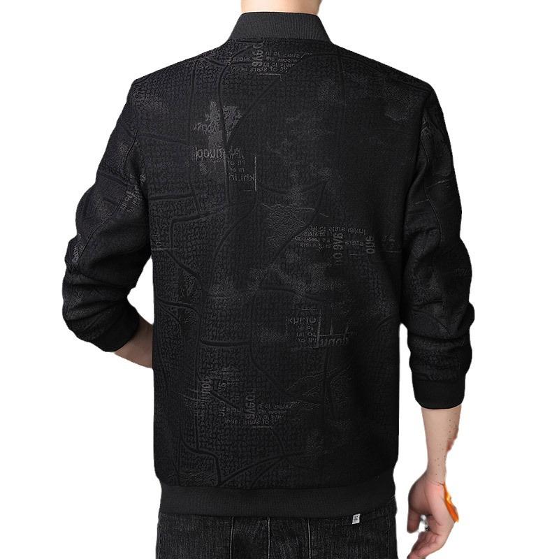 ジャケット 男性用 秋冬 裏起毛 厚手 あったか 暖かい 防寒 ポリエステル 普段使い カジュアル 多ポケット 黒